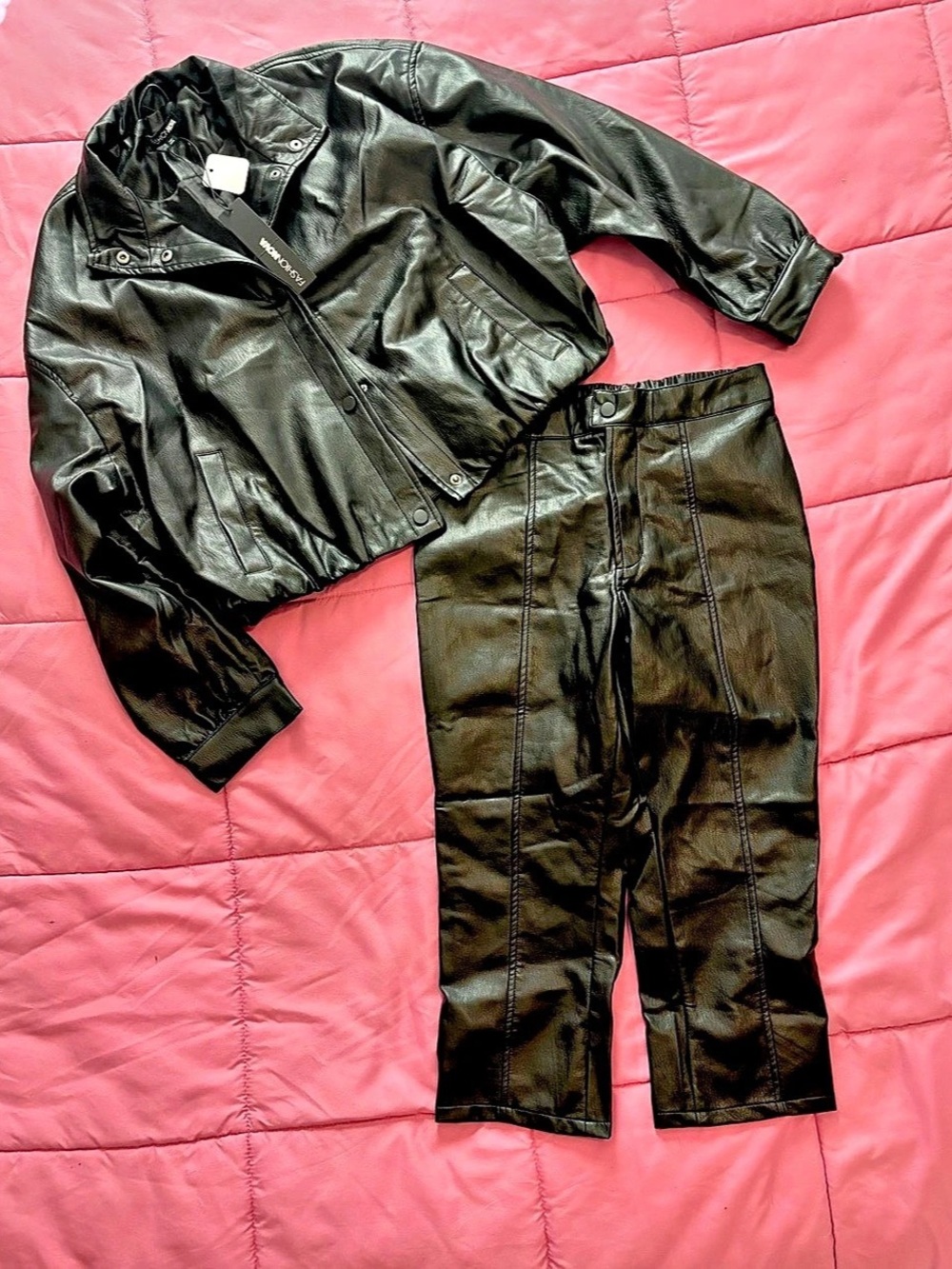 Fashion Nova Faux Leather Set
